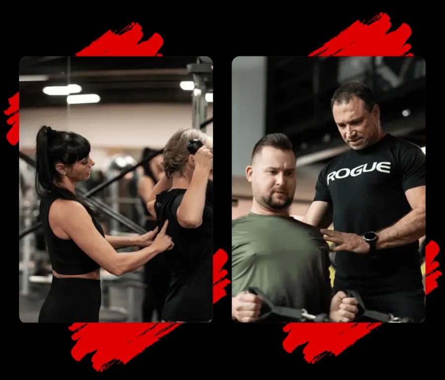 Linke ausgerichtete Fitness-Bild