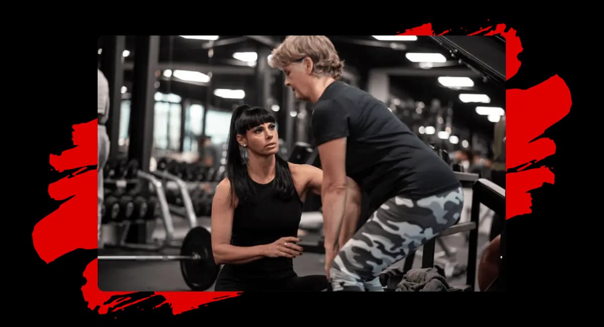 Linke ausgerichtete Fitness-Bild